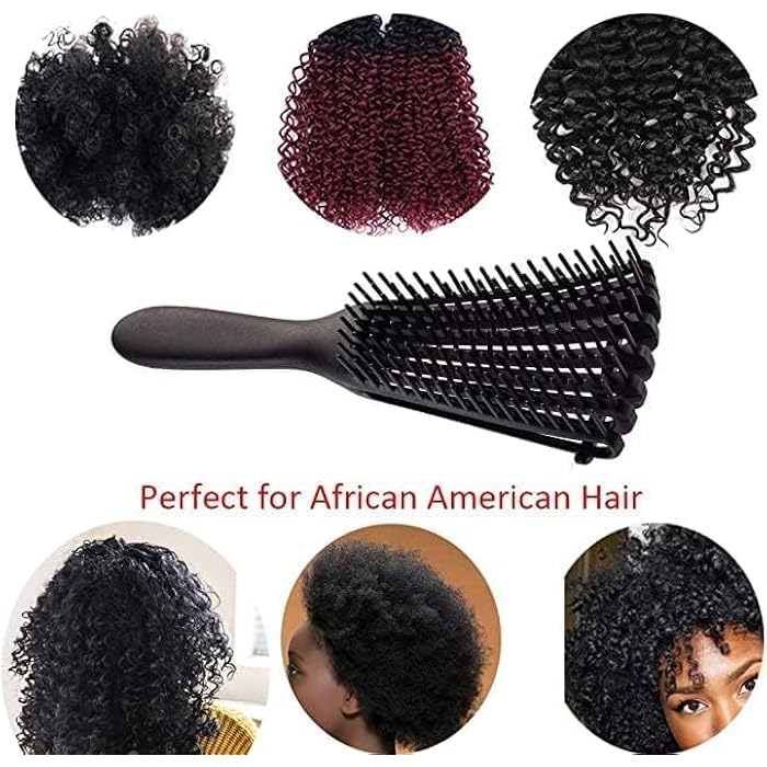 Two pieces Brush for Curly Hair Non-slip Rubber Octopus Hair Brush Comb Scalp Massage Brushes Bathroom Accessories(Multicoror) - Image 5